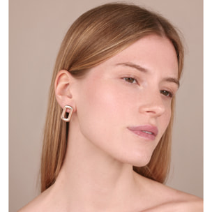 Orecchini Rettangolari Lucidi