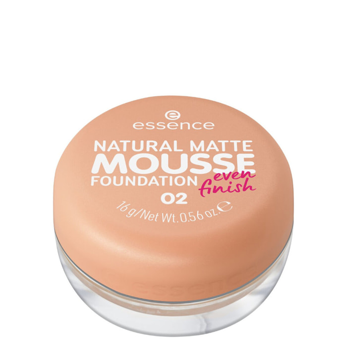 Natural Matte Mousse - Fond de Teint Mousse Fini Poudré