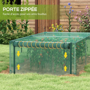 Serre de jardin serre à tomates filet protection porte HDPE vert