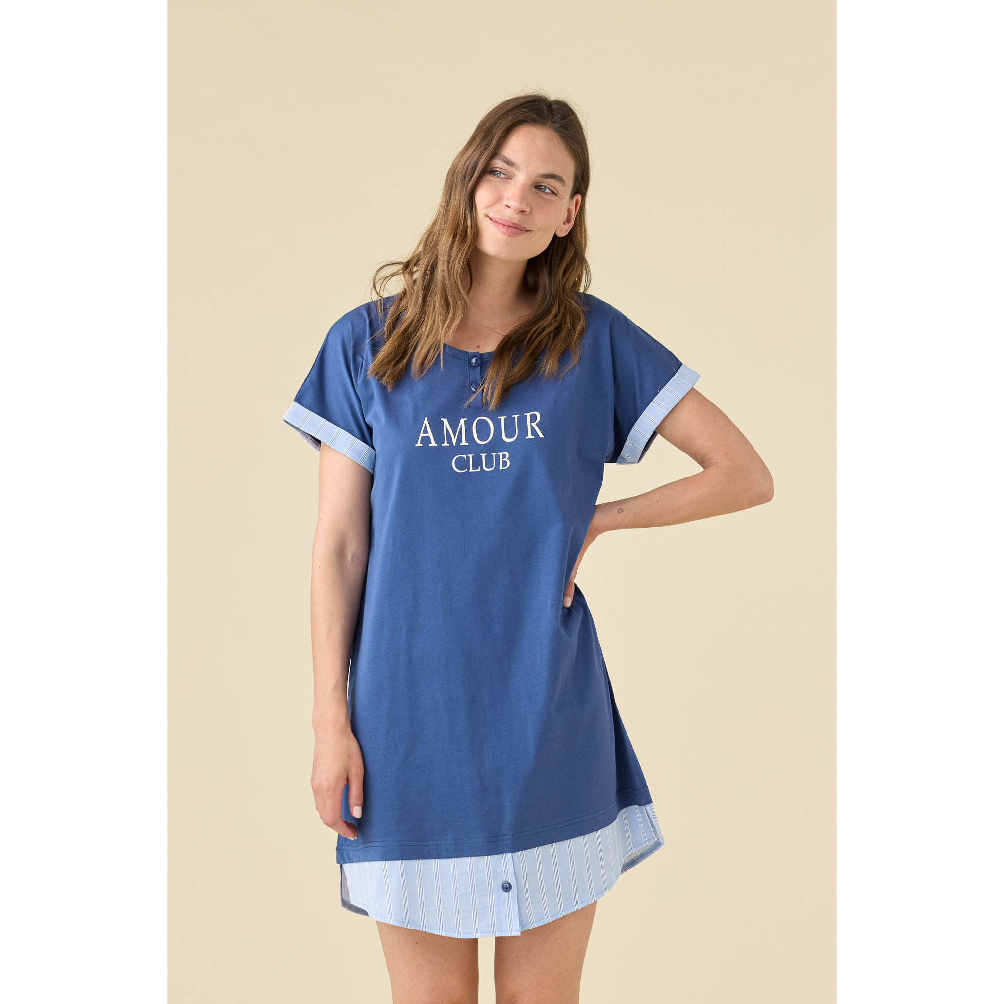 Abitino donna in cotone articolo amourclub Noidinotte