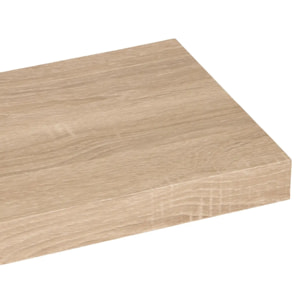 Étagère murale 80cm "Fixy" effet bois naturel