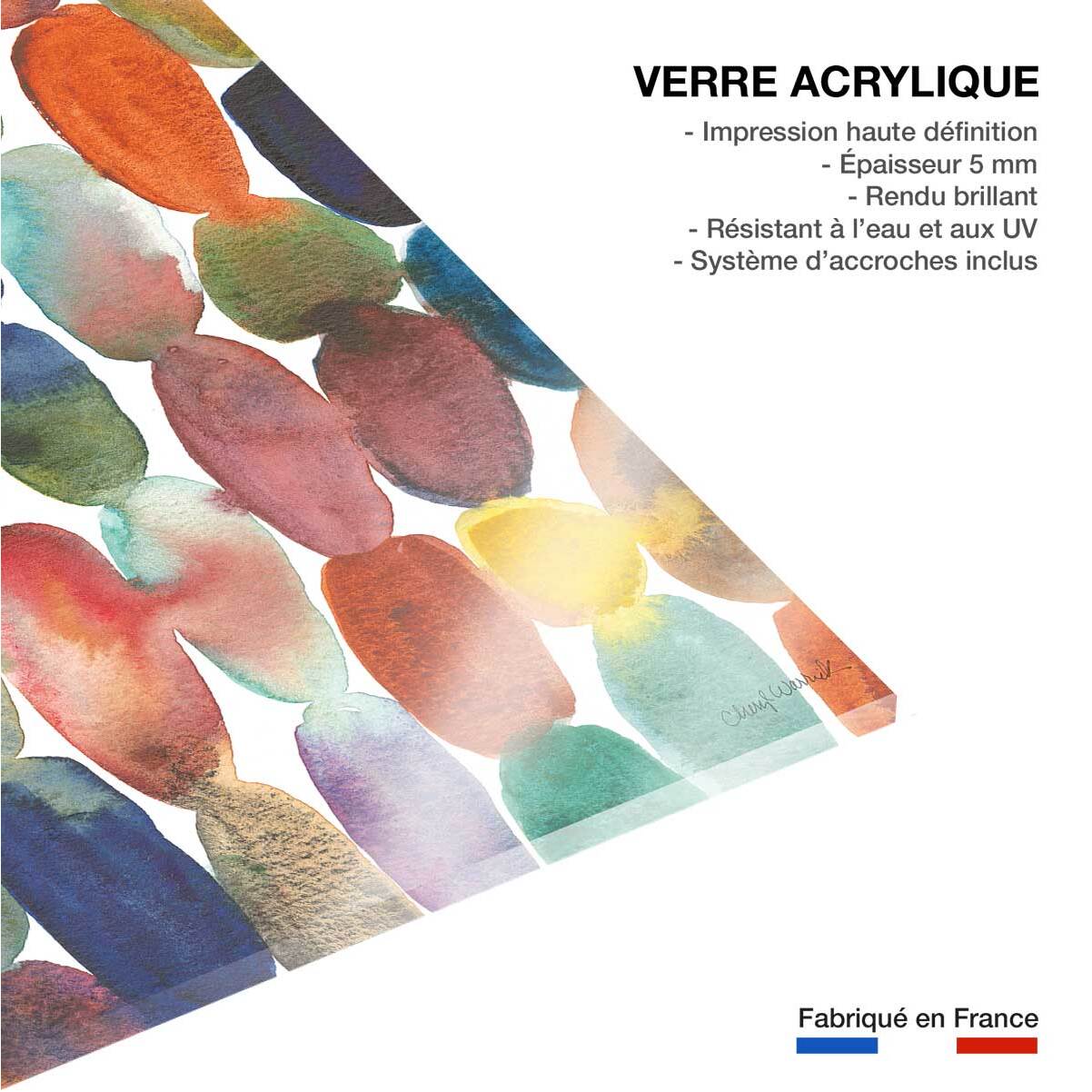 Toile abstraite orbes ii  Tableau plexiglas