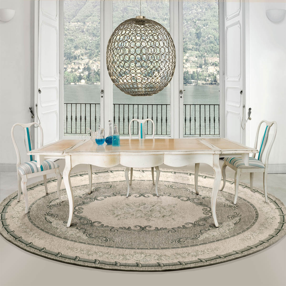 Tappeto Arredo Classico Tortora