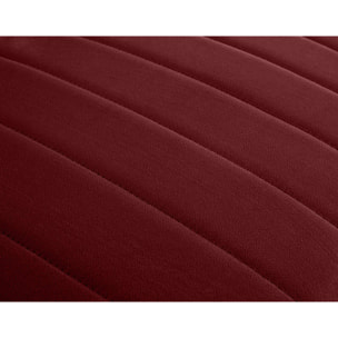 Nova - canapé modulable d'angle droit - 5 places - en velours - Rouge