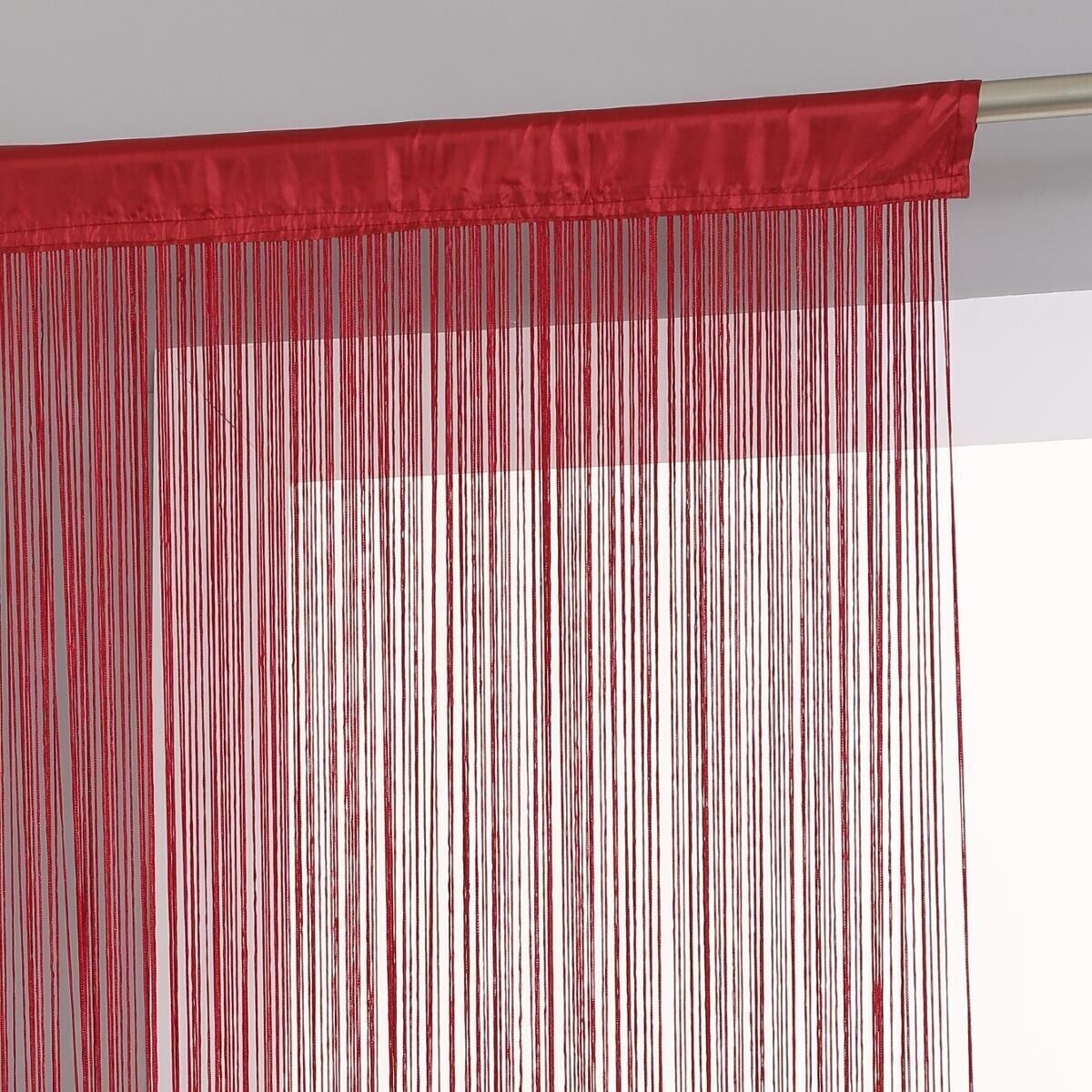 Rideau fil - rouge - 90x200 cm