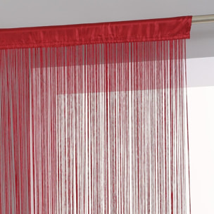 Rideau fil - rouge - 90x200 cm