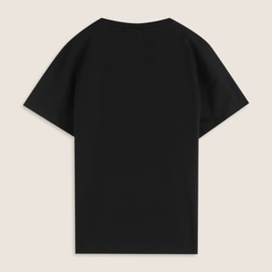 T-shirt bambina con maxi logo borchiato