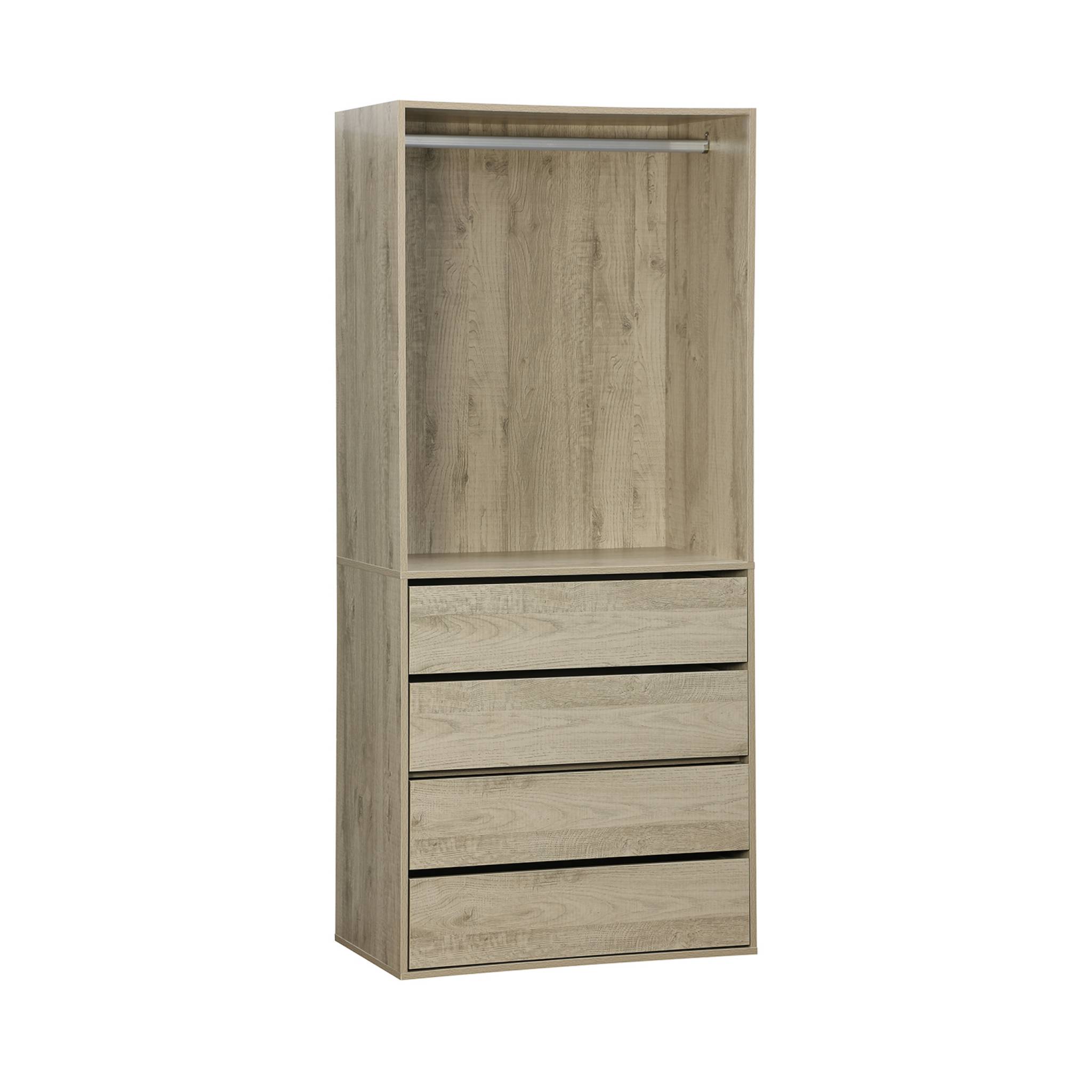 Kit dressing modulable décor bois 4 éléments MODULO