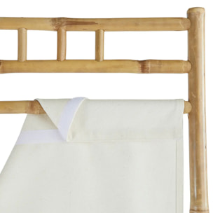 Paravent "Kalel" bambou blanc 170x135,5x3cm