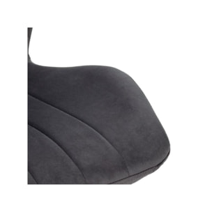 Chaise rembourrée en velours & pieds métal - FAUSTINE