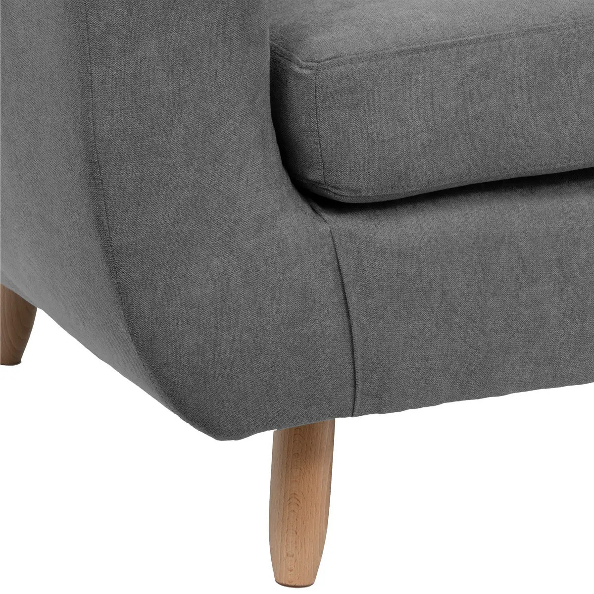 Canapé "Retro" 3 places gris