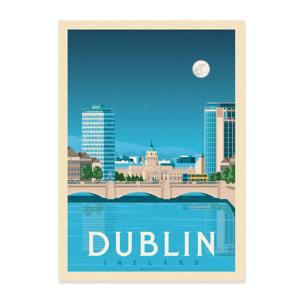 Art-Poster - Dublin - Olahoop Travel Posters - 50 x 70 cm