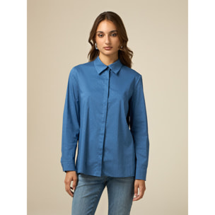 Oltre - Shirt with crystals - Azul