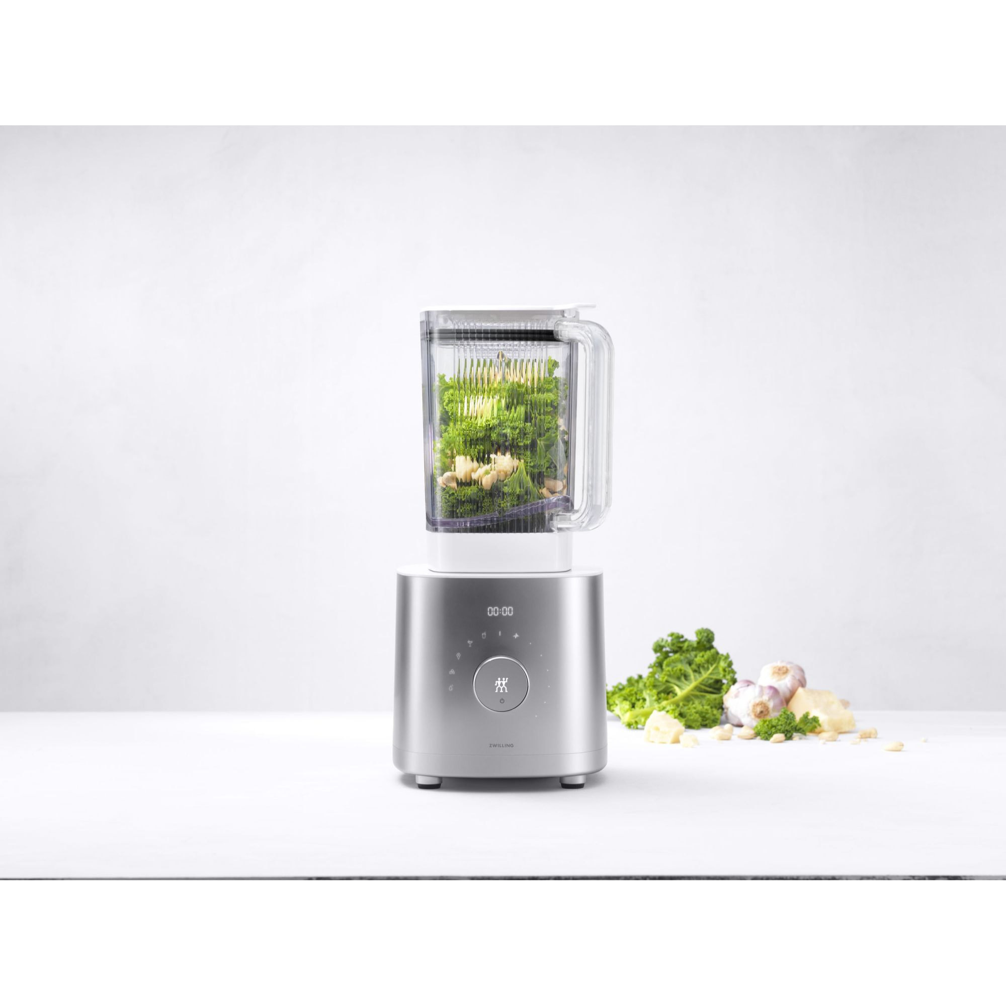 Blender Power Enfinigy Argent, 12 vitesses, 6 programmes