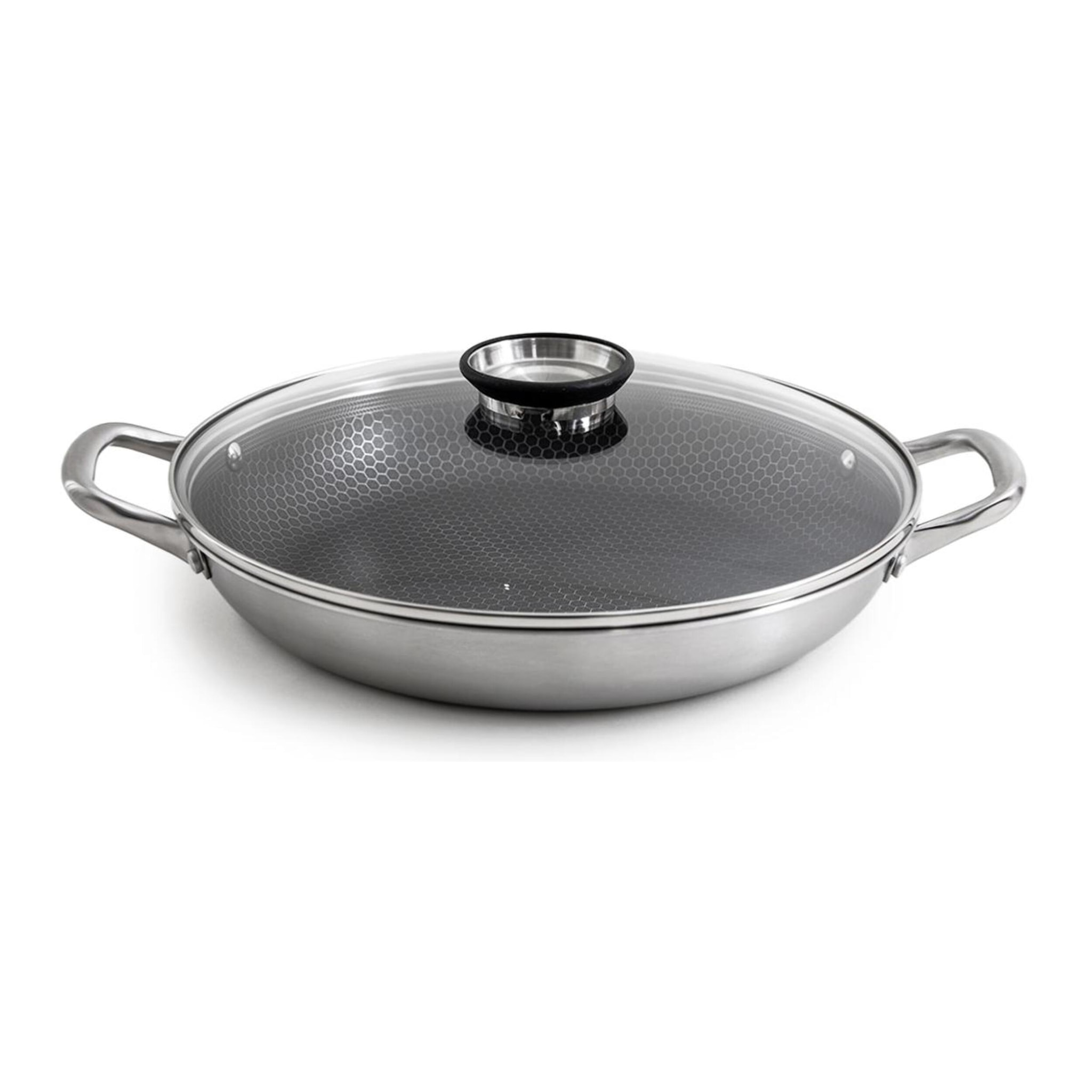 Plat à paëlla   triplex avec couvercle - "Black Cube"