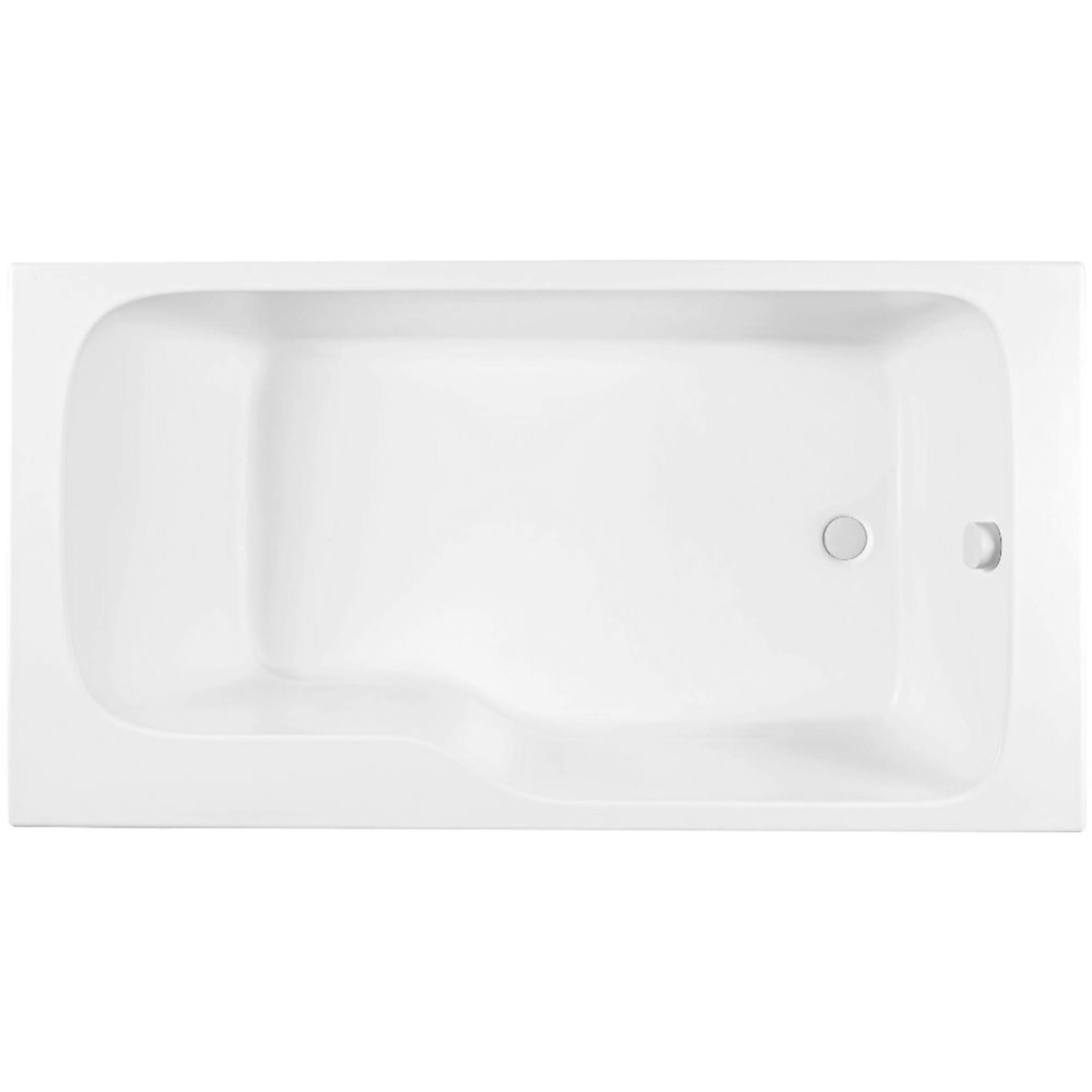 Baignoire antidérapante bain douche Malice blanc mat