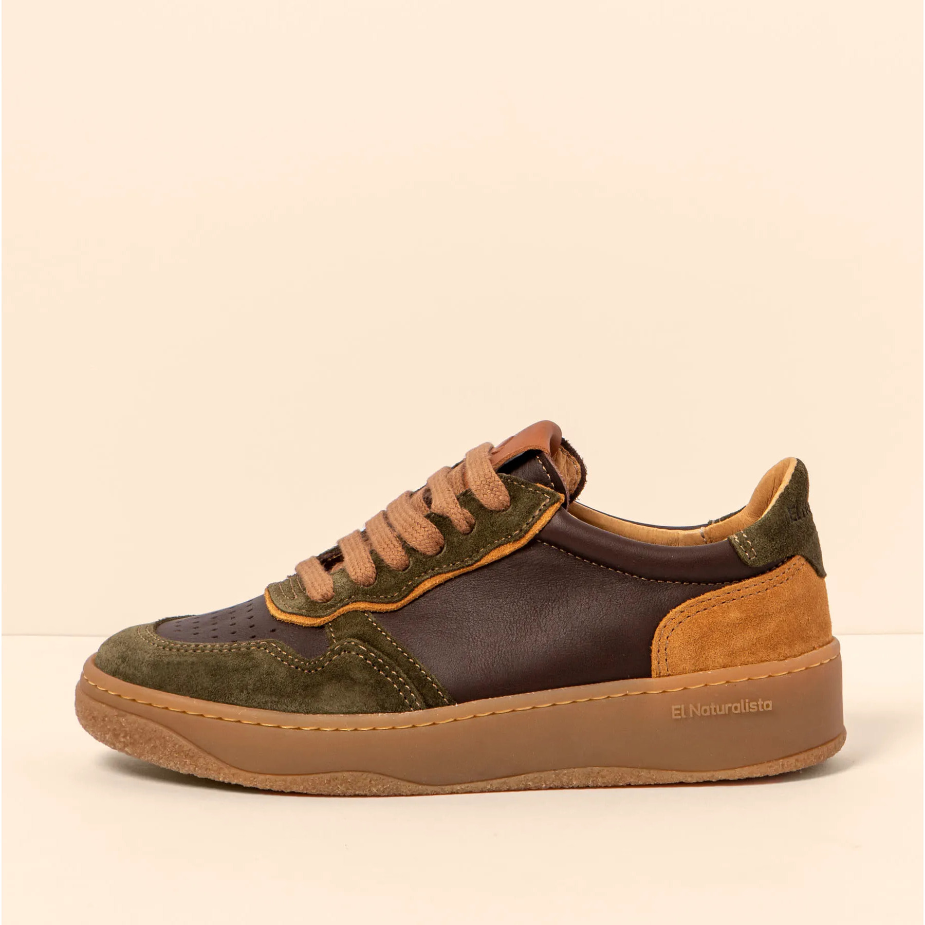 Zapatillas N5844 MULTI LEATHER BROWN/ GEO color Brown