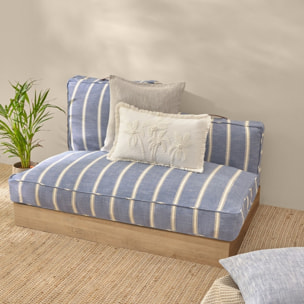 Funda de cojín chill out resistente al agua Rechi color azul Algodón