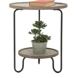 TAVOLINETTO AREX 2 RIPIANI OFFICINE 55 BICOLORE