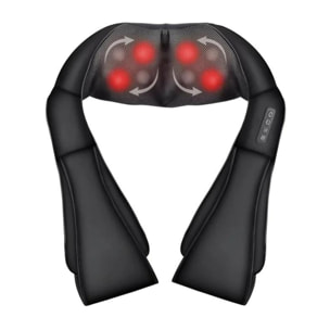 Appareil de massage pour la nuque et épaule Shiatsu Noir Herzberg HGMSG20-BLK