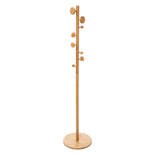 Porte-manteaux 8 crochets bambou