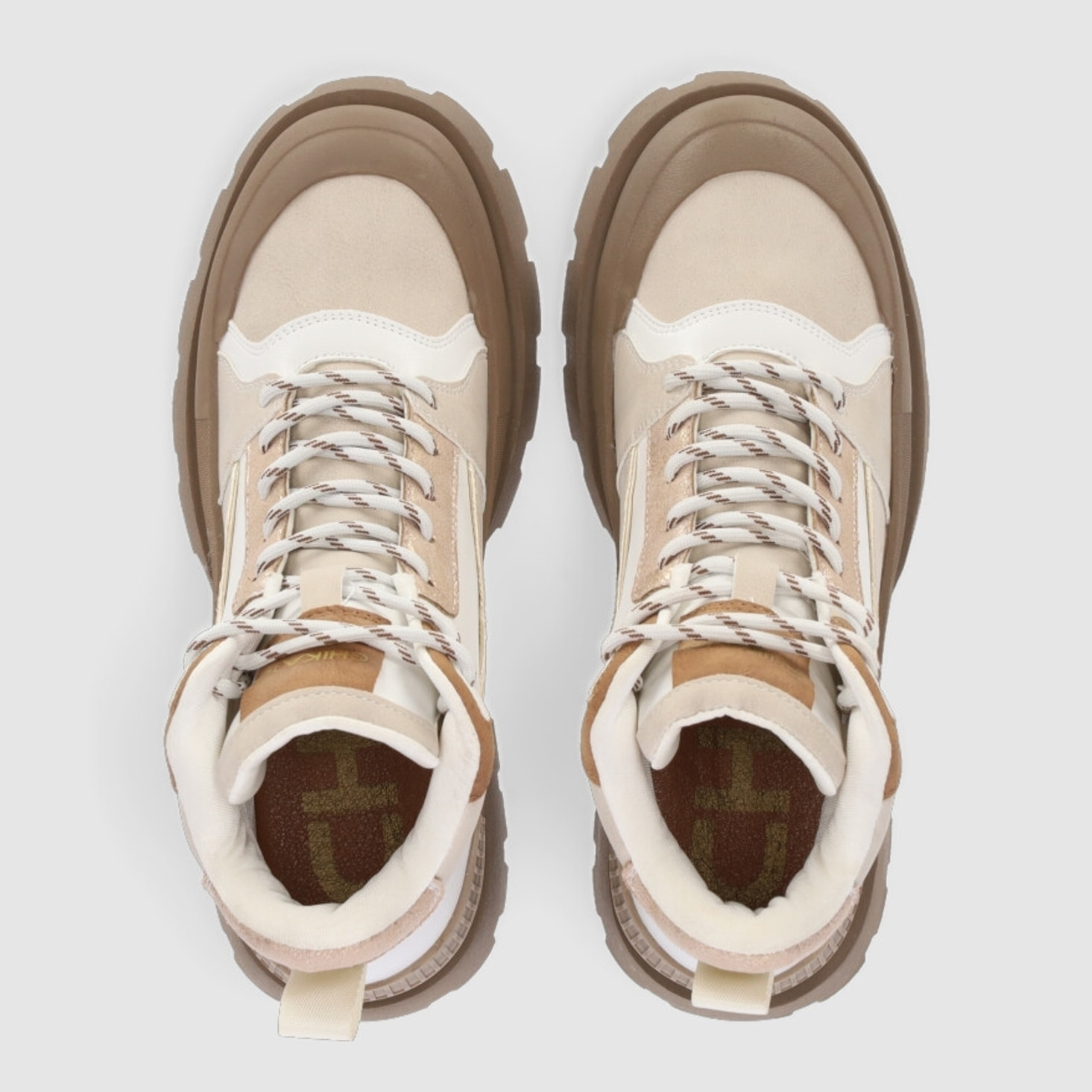 Botines - Beig - Tacón: 4 cm