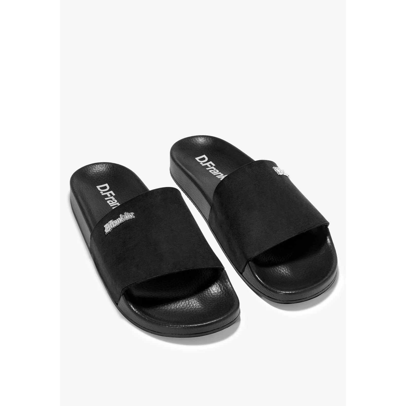 Sandalias Hombre Estilo Chancla Pala Slide Micro Negro D.Franklin