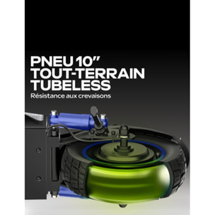 Trottinette Électrique UrbanGlide eCross ONE Bleu – 48V 10,4Ah – Autonomie 50km – Tout-Terrain