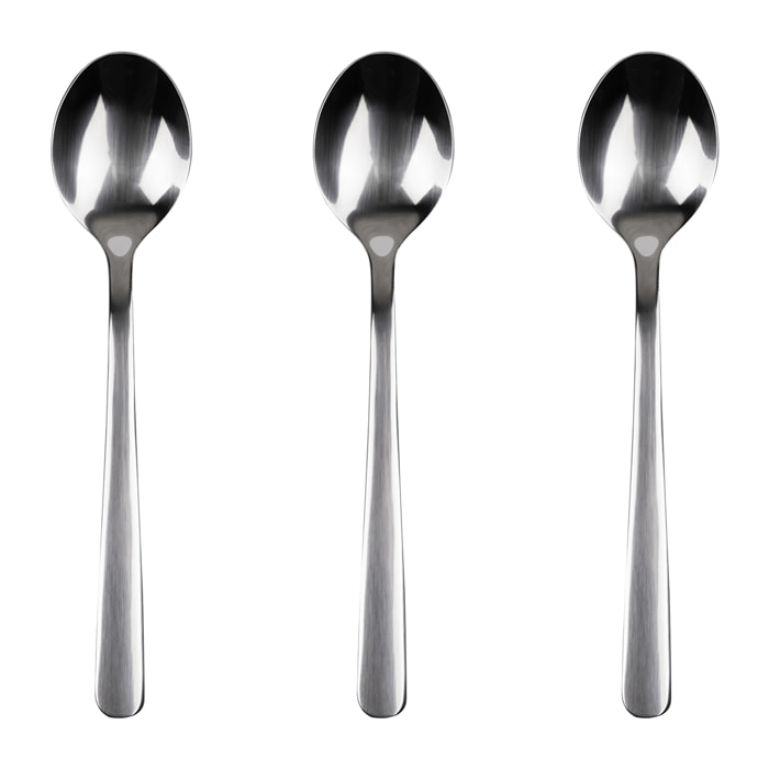 Set 3pc cucharilla  acero inox reciclado brillo earth