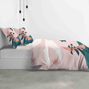 Parure Housse De Couette 3pcs avec Taies oreiller 100% coton 47fils Heol