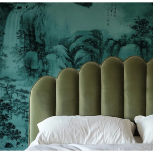 Carta da Parati Verde Giada