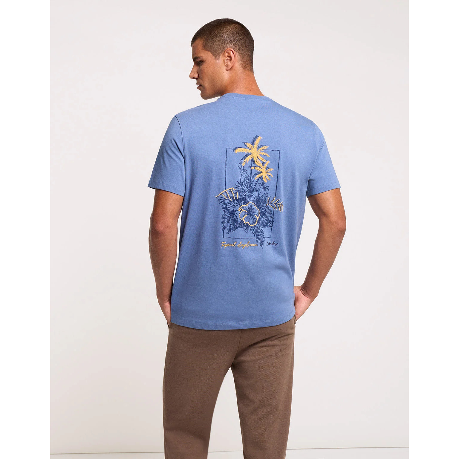Camiseta Manga Corta Azul - Aboniu