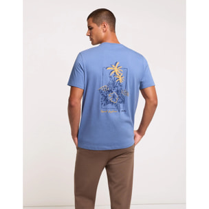 Camiseta Manga Corta Azul - Aboniu