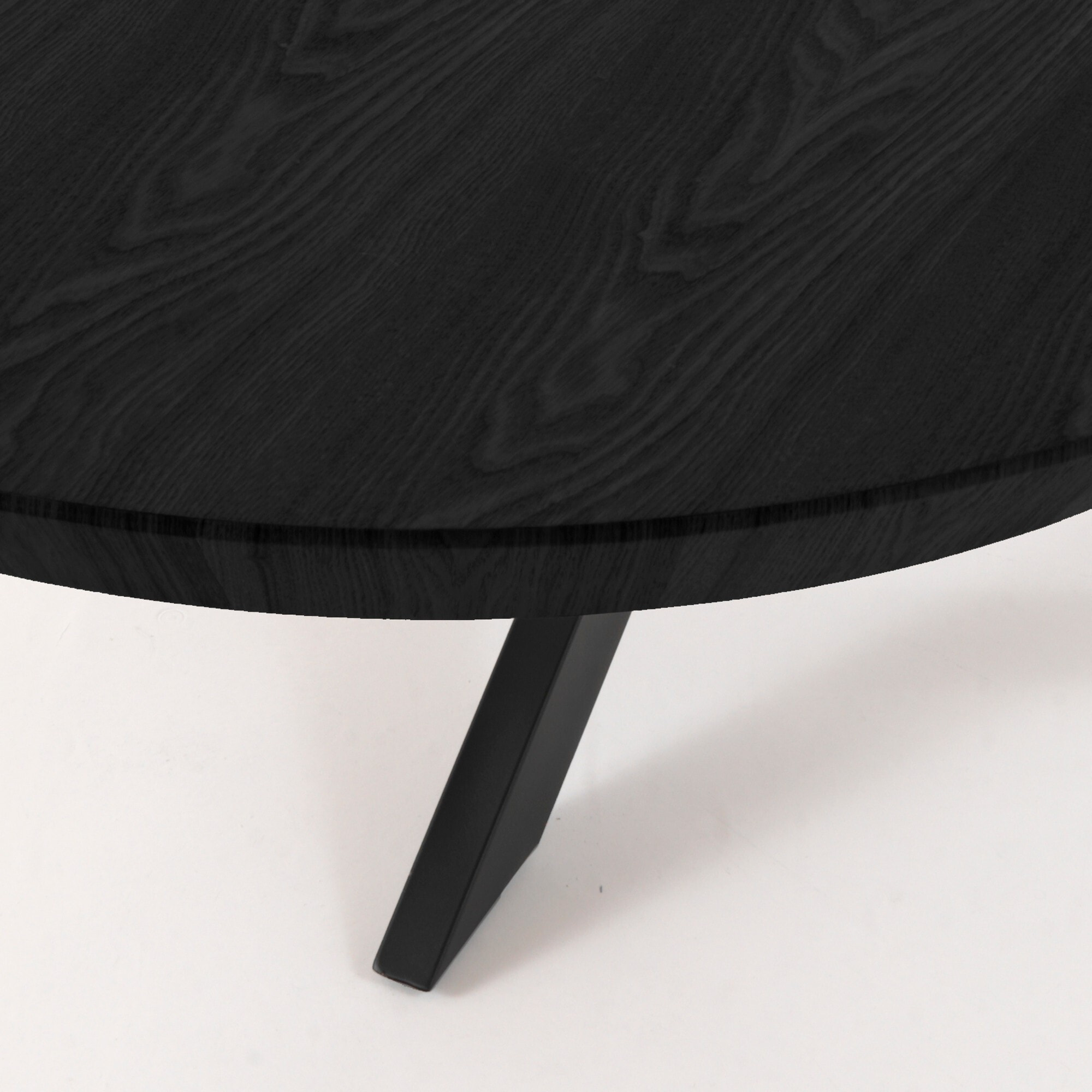 Tomasucci Table ronde extensible STOR en bois noir