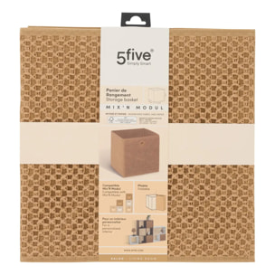 Boîte de rangement Mix'n modul 31x31cm marron