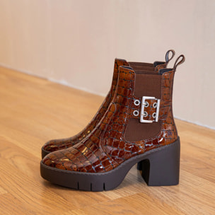 Botines 1658 NAPPA SHINNY BURDEOS/SOFIA color Burdeos