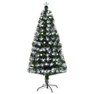 Sapin de Noël artificiel lumineux fibre optique LED 120 cm