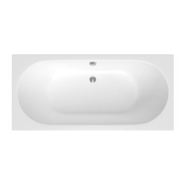 Aurum 170x80 cm baignoire rectangulaire en acrylique, orientation gauche et droite, sans pieds, blanc (SATVINF170)