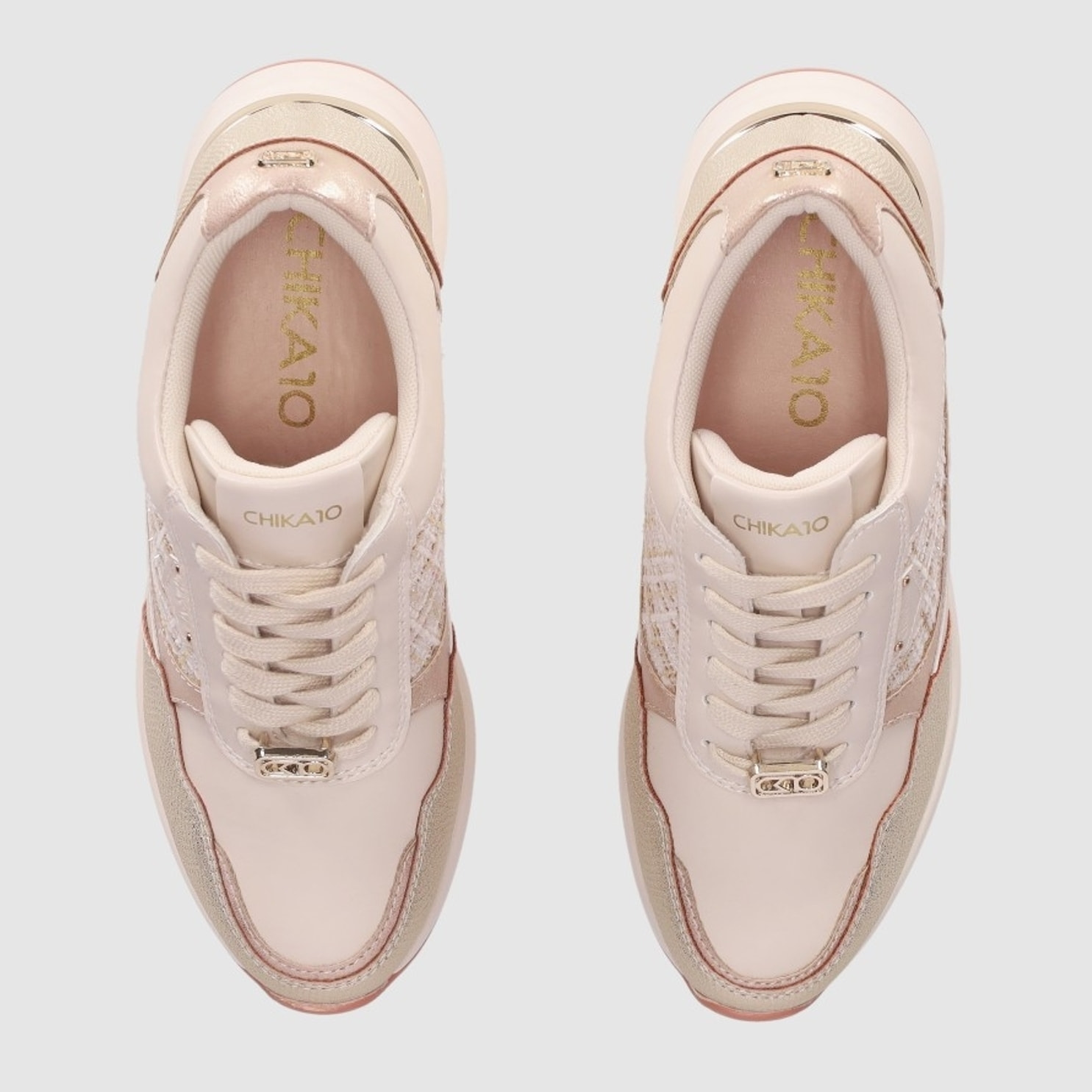 Deportivos - Beig - Tacón: 6 cm