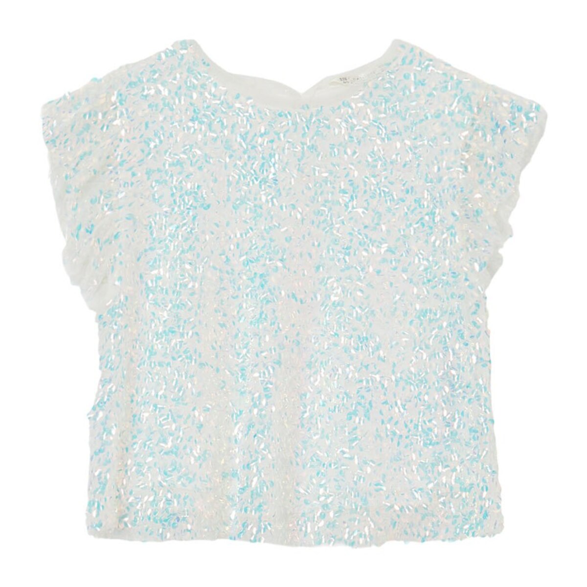 Blusa tulle con paillettes