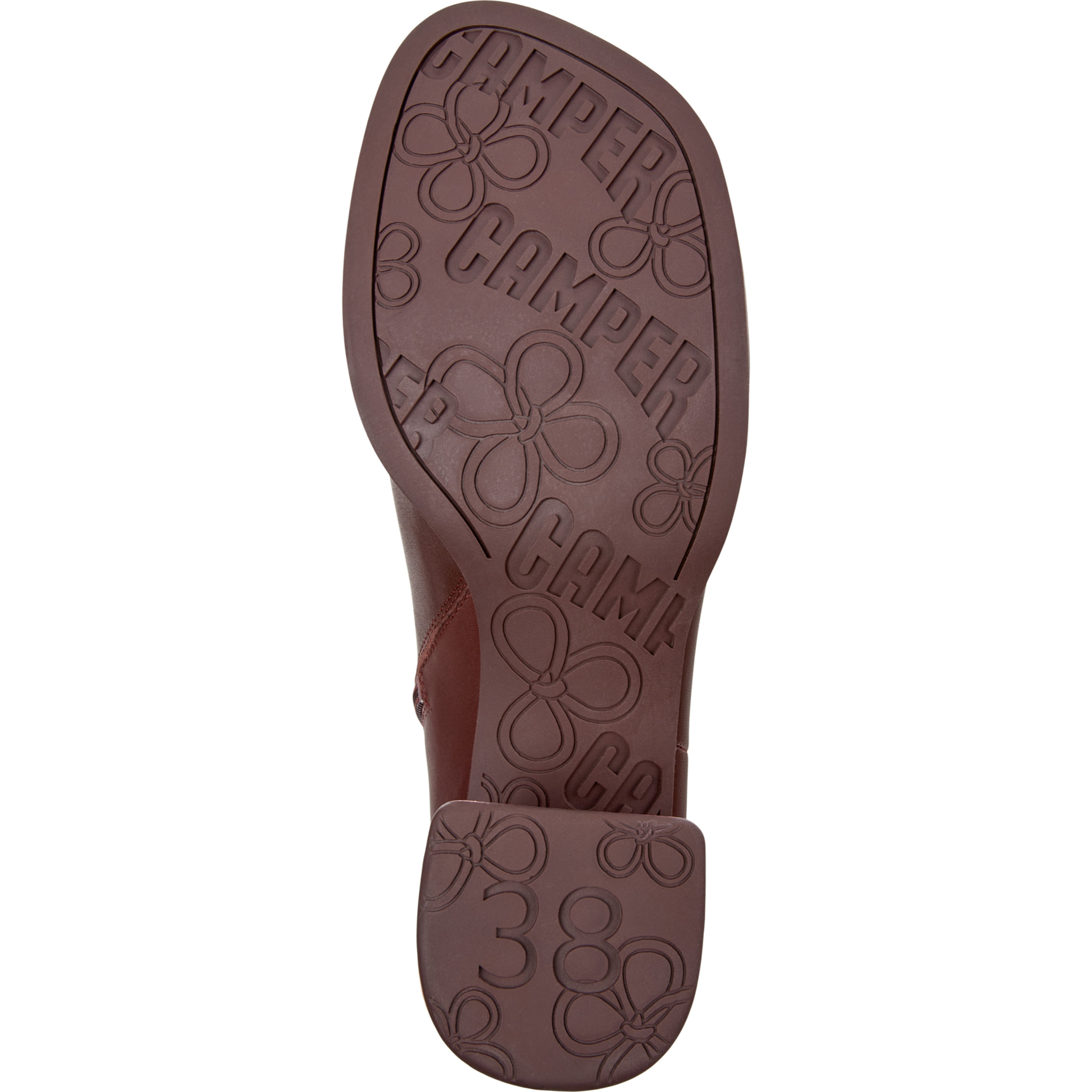 Botines - CAMPER Kora Twins - Burdeos - Cuero liso