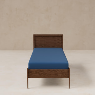 Sábana bajera para cama en color azul rainbow benetton