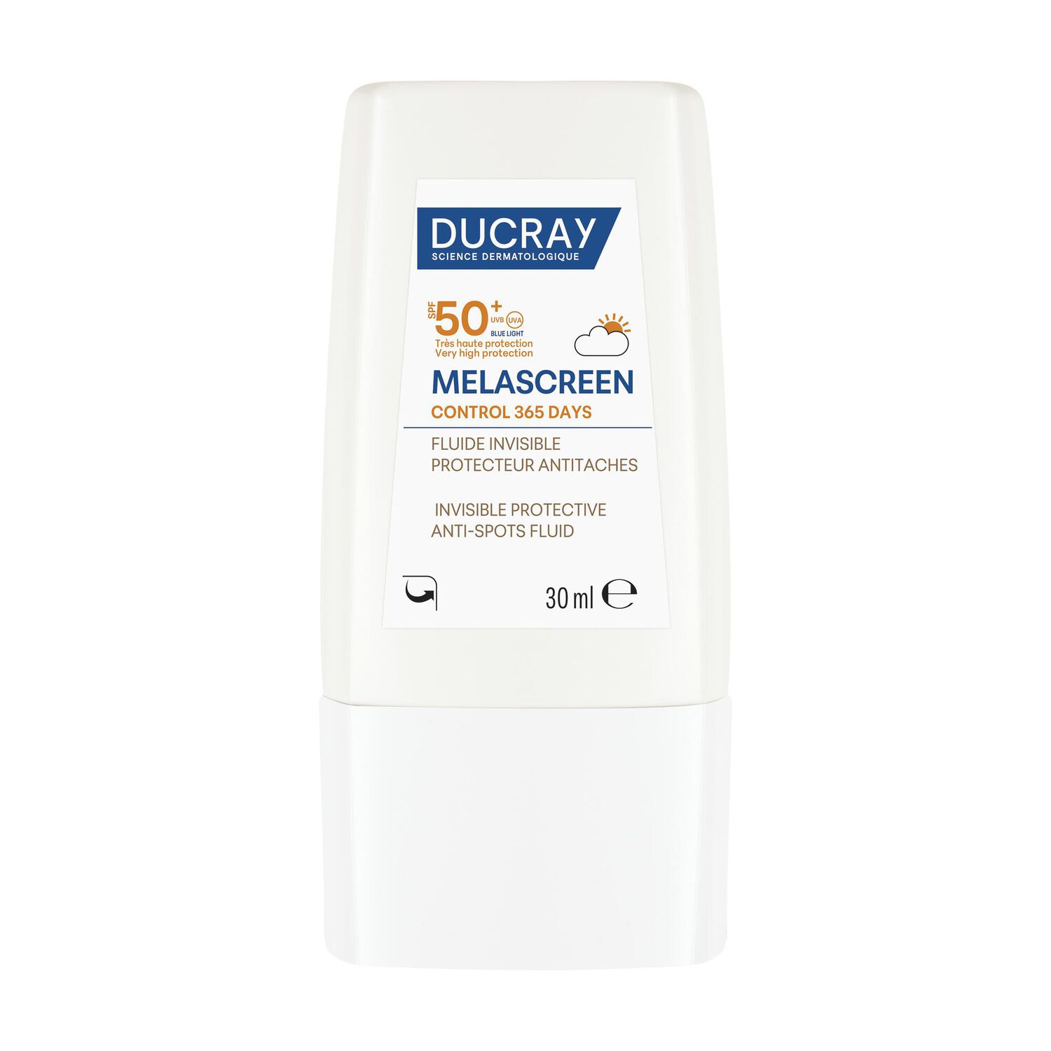 Melascreen Control 365 jours - Fluide solaire invisible 30 ml