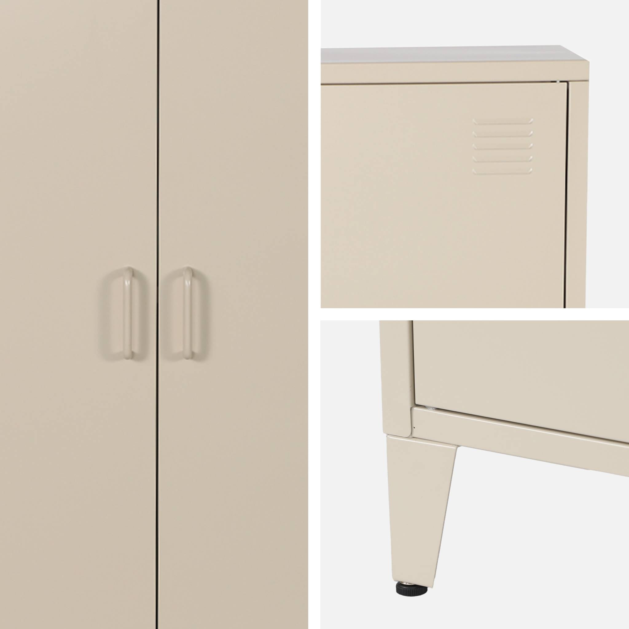 Commode/armoire métal 2 portes (lot de 2) SOHO