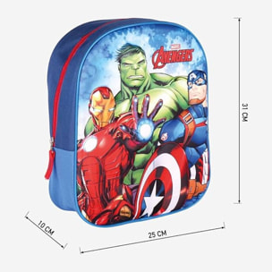 Mochila infantil 3d avengers