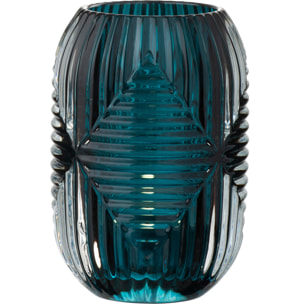 J-Line photophore Haut Lignes - verre - bleu