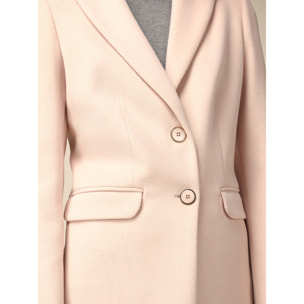 Oltre - Cappotto monopetto con tasche - Rosa