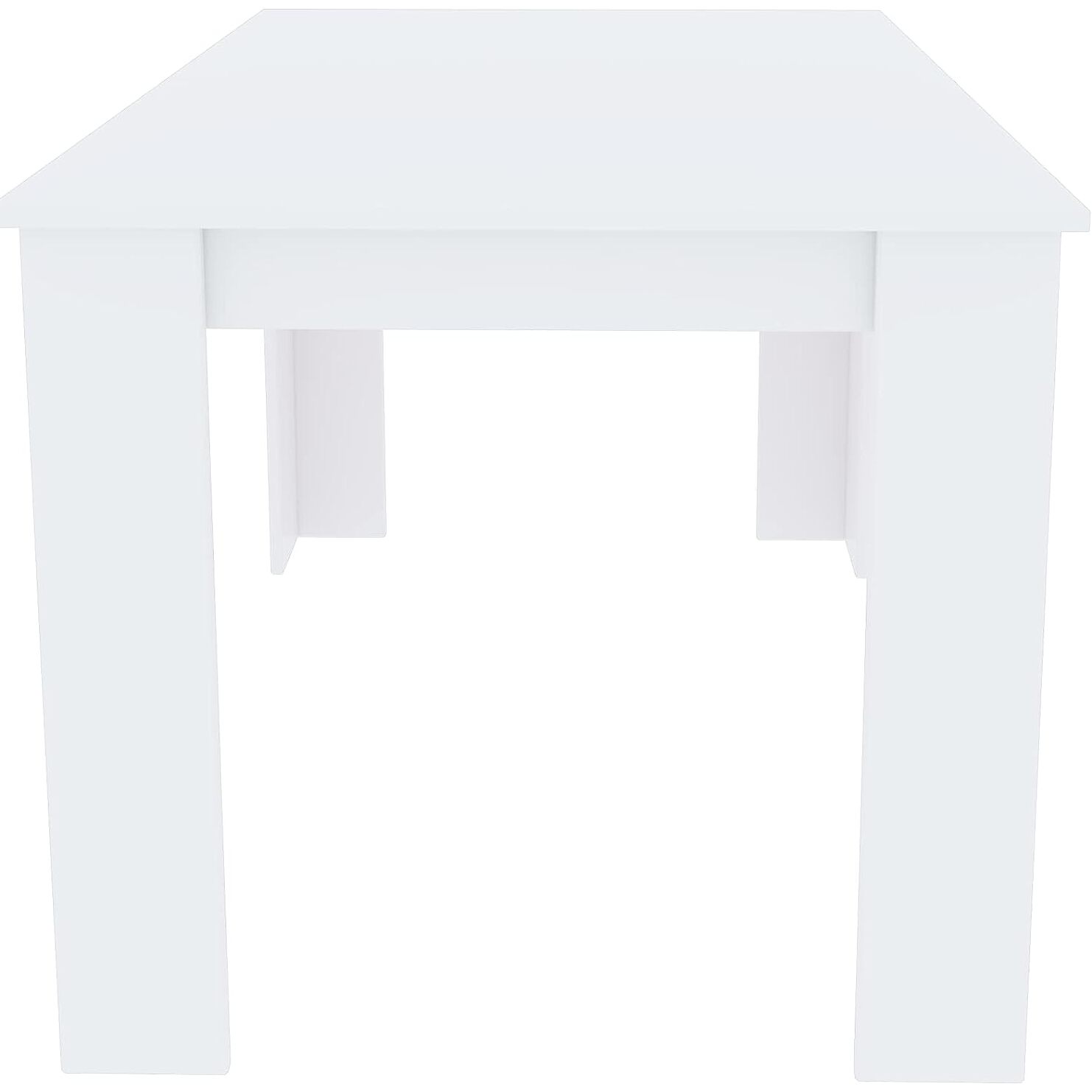 Tavolo da Pranzo Allungabile Estensibile Fino a 190 cm Tavolino Per 6 Persone Salotto Soggiorno Salone Design Moderno 190 x 78 x 90 cm Bianco