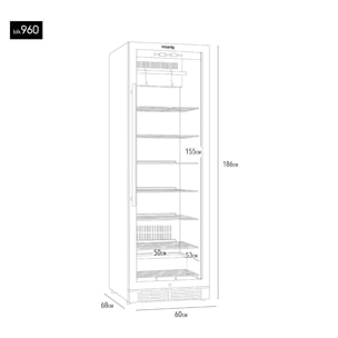 Cámara de maduración de carne 415L BLK960