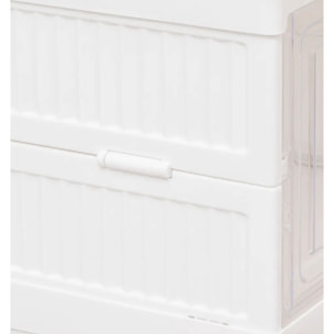 Range-chaussures Fold'n Box 6 paires blanc